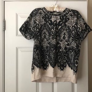 Short sleeve sweatshirt